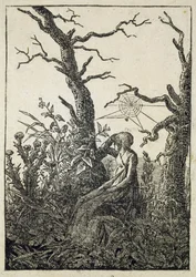 La Femme avec une toile d